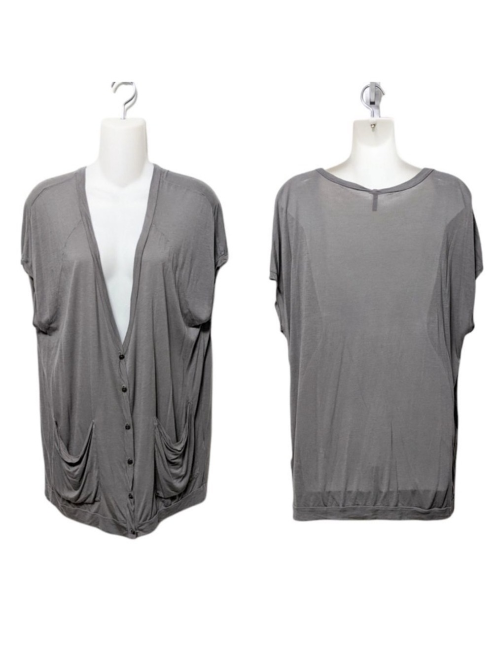 7 FOR ALL MANKIND Silk Blend Oversized Loose Long Lightweight Cardigan XS